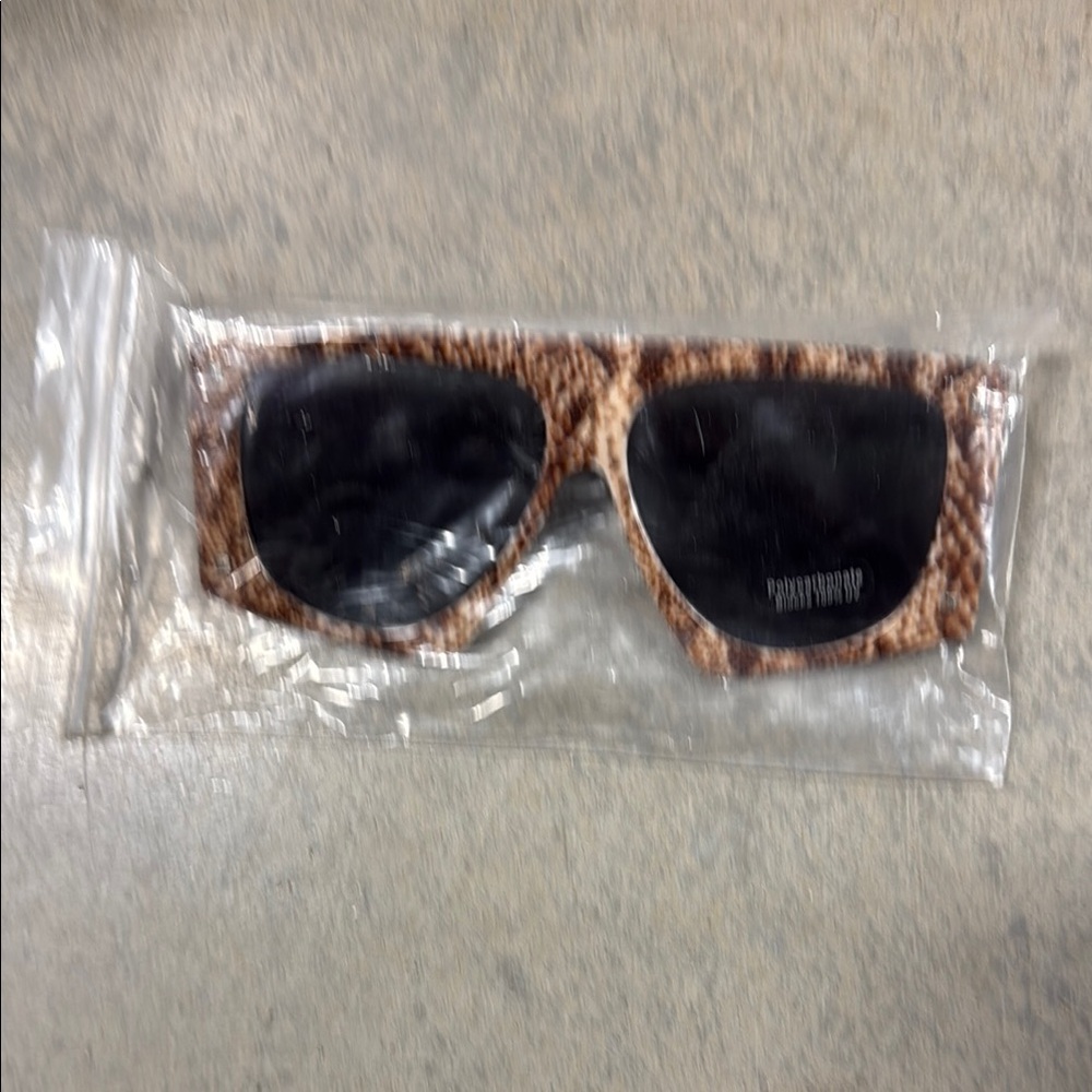 Brown Patterned Sunglasses